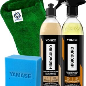 Kit Vonixx Hidracouro e Higicouro 500ml - Manutenção de Couro Automotivo
