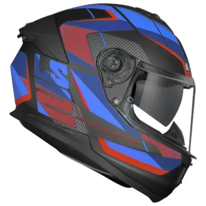 Capacete Ls2 Stream Ii Road Titanium Fosco Cor Azul Tamanho 56,58,60