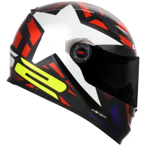 Capacete Ls2 Ff358 Starwar Estrela Vermelho