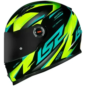 CAPACETE LS2 FF358 CLASSIC DRAZE PRETO / AMARELO FLUOR