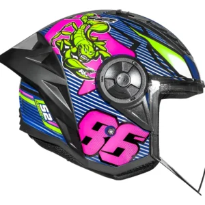 Capacete Ls2 Airflow Ii Sting Azul Tamanho Do Capacete 56,58,60