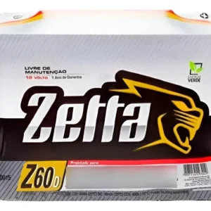Bateria Zetta 60ah - Fabricação Moura - 18 Meses De Garantia