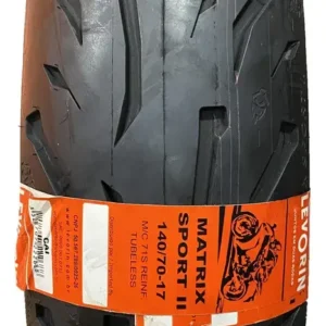 140/70-17 Levorin Matrix Sport 2 Traseiro Twister Cb300, Fazer 250, MT-03, R3, Ninja 300, Z 300, Next 250, Next 300, CB 300 R, CBR 300 R