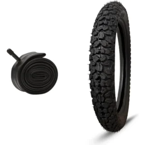 Pneu Black Tyres 90/90-18 XL Traseiro com Câmara para Moto